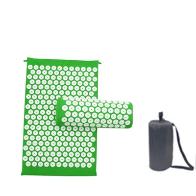 tapis acupression ensemble vert